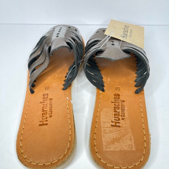 BearPaw Huraches Metallic Leather‎ Sandals Size 10 - Picture 5 of 8